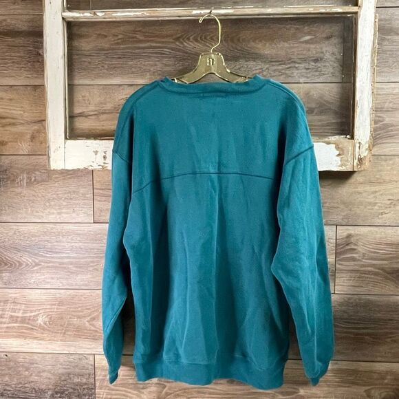 Knights of the Round Table Men’s Teal Henley Sweatshirt Size XL - Picture 4 of 7